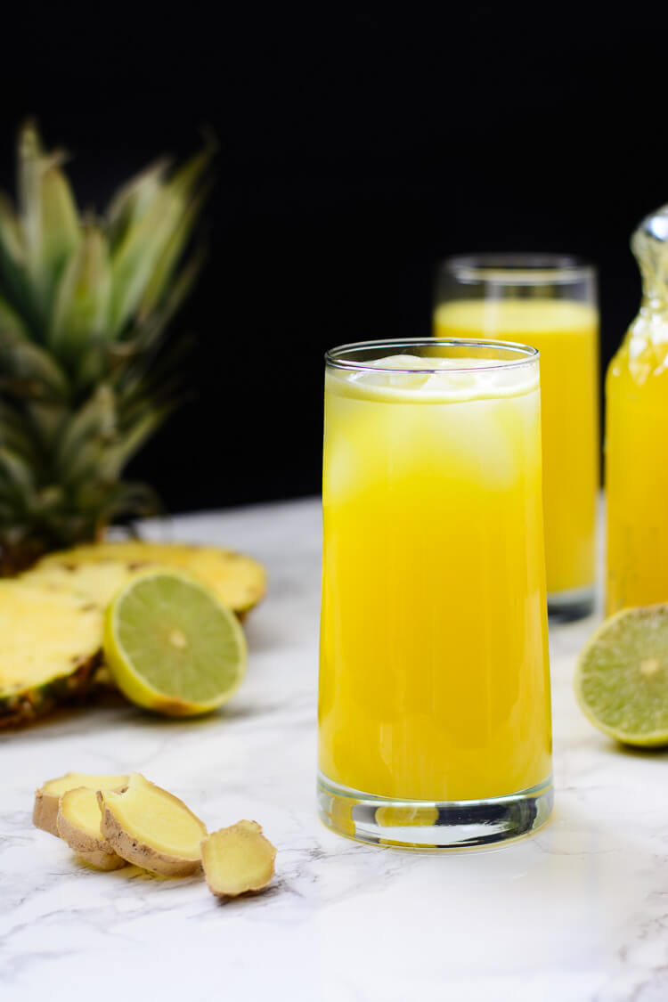 Pineapple Ginger Juice: Healthy and Homemade! - Yummy Medley